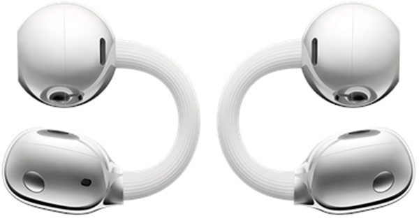 Słuchawki Huawei FreeClip 2 White (55038691) - obraz 2