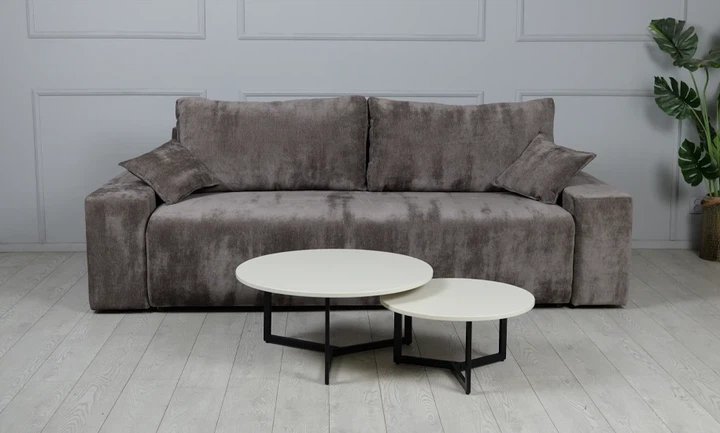 Диван Frisco Турин 250х100х83 см ткань Etro 09 Тауп (25932-Turin) - изображение 2