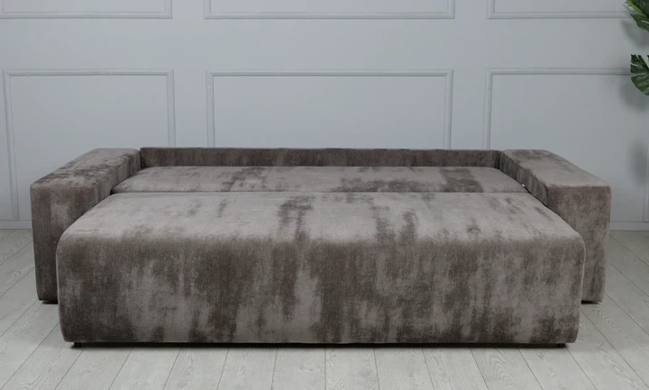 Диван Frisco Турин 250х100х83 см ткань Etro 09 Тауп (25932-Turin) - изображение 4