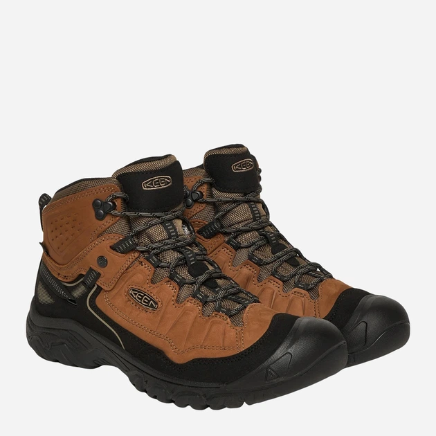 Мужские зимние ботинки с мембраной кожаные Keen Targhee IV Mid Wp 1028988 44 (10.5US) 28.5 см Коричневый/Черный (195208420016) - Фото 2 Мужские зимние ботинки с мембраной кожаные Keen Targhee IV Mid Wp 1028988 44 (10.5US) 28.5 см Коричневый/Черный (195208420016) - изображение 2