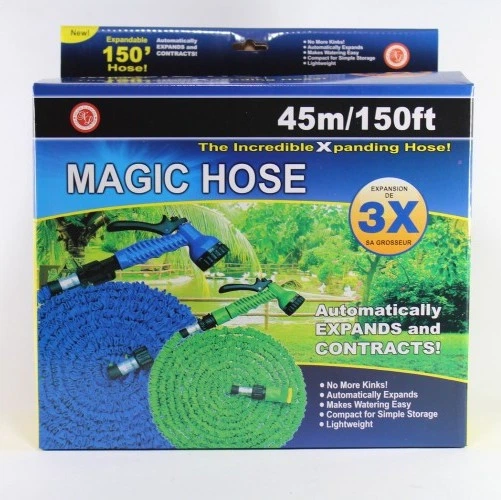 Шланг садовий поливальний X-hose 45 м синій, латекс, ткане поліефірне полотно, АБС-пластик - изображение 4