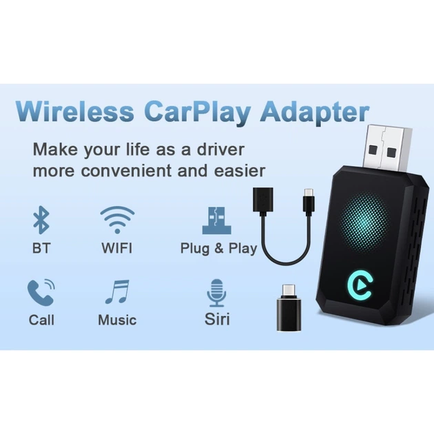 Беспроводной адаптер CarPlay Q1S Черный - изображение 7