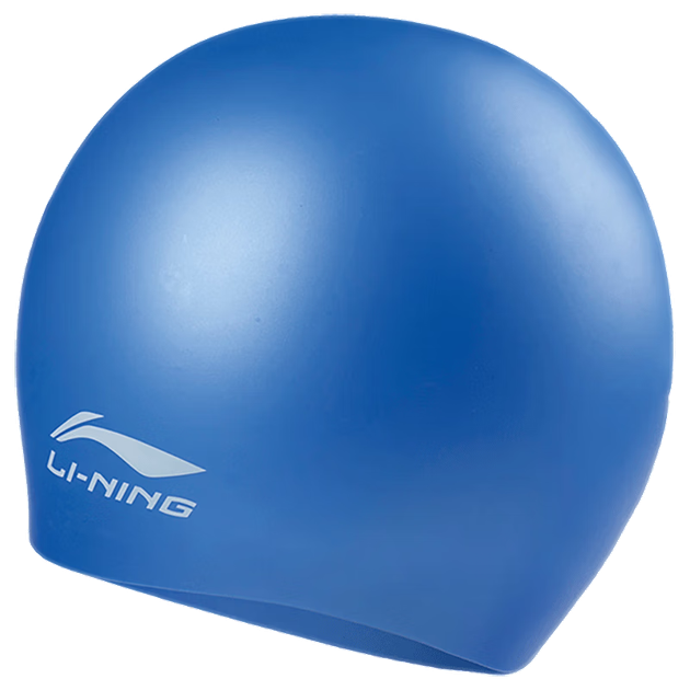Плавательная шапочка Li-Ning, водонепроницаемая силиконовая, удобная для мужчин и женщин, не сдавливает, подходит для длинных волос, плавательная шапочка LSMR808-2 - изображение 4