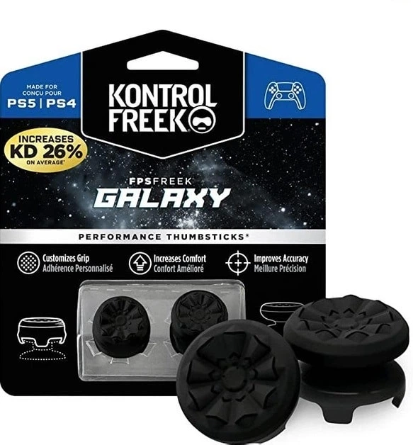 Накладки на стики KontrolFreek Galaxy Black для Sony PS4 DualShock / PS5 DualSense - Фото 1 Накладки на стики KontrolFreek Galaxy Black для Sony PS4 DualShock / PS5 DualSense - изображение 1