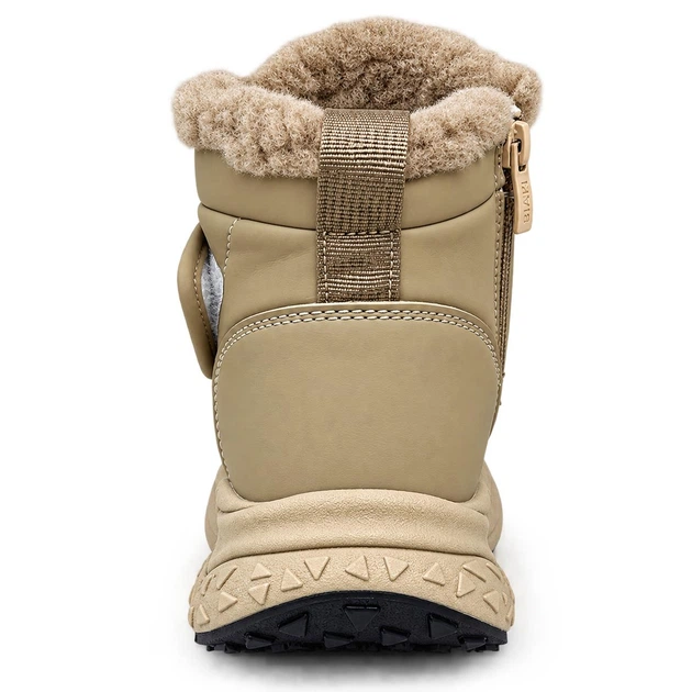 Зимние сапоги BI&KI для девочки бежевые, на молнии и липучке, размер 31 (20 см) - Фото 4 Зимние сапоги BI&KI для девочки бежевые, на молнии и липучке, размер 31 (20 см) - изображение 4