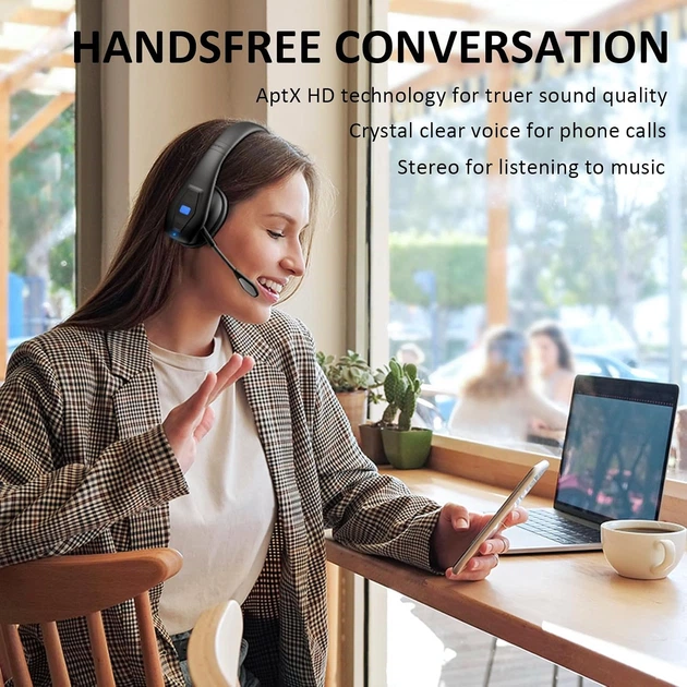 Беспроводная гарнитура Conambo Bluetooth V5.1 с двойным микрофоном CVC8.0 - изображение 6