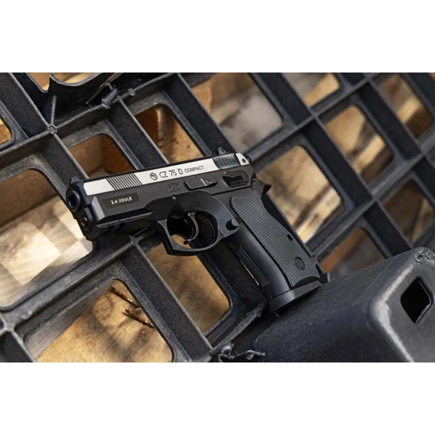Пістолет пневматичний ASG CZ 75D Compact Nickel - изображение 7