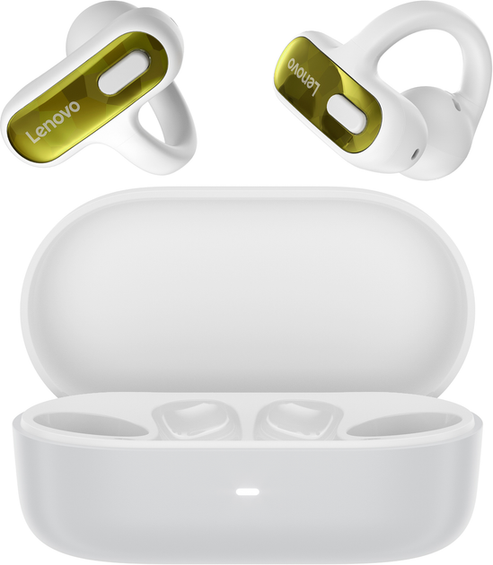 Навушники Lenovo Open-Ear Clip-on Earbuds X500 White (GXD1U68428) - Фото 1 Навушники Lenovo Open-Ear Clip-on Earbuds X500 White (GXD1U68428) - зображення 1