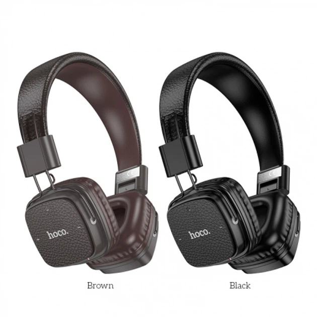 Навушники накладні HOCO W56 Earl Bluetooth 5.4, коричневий - изображение 3