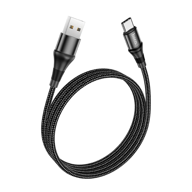 Кабель HOCO X50 Excellent charging data for Type-C 3A/1m. Black - Фото 1 Кабель HOCO X50 Excellent charging data for Type-C 3A/1m. Black - изображение 1