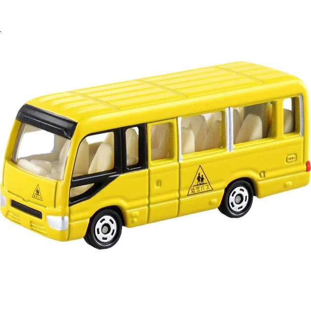 TAKARA TOMY, Детская модель автомобиля из сплава, красно-белая коробка № 49, школьный автобус Toyota Coaster 799207 - изображение 3
