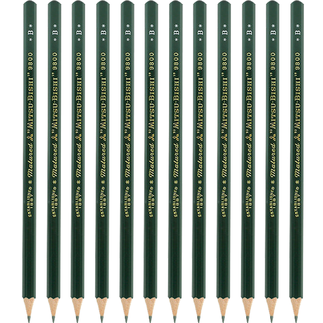 Карандаш Mitsubishi Uni-Ball 9800 B, ручка для детского рисования и скетчинга, канцелярские принадлежности, набор канцелярских товаров для учеников начальной школы, 12 предметов. - Фото 4 Карандаш Mitsubishi Uni-Ball 9800 B, ручка для детского рисования и скетчинга, канцелярские принадлежности, набор канцелярских товаров для учеников начальной школы, 12 предметов. - изображение 4