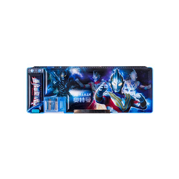 Пенал для карандашей IiGEN Ultraman, стильный, многофункциональный, большой вместительный, подходит для начальной и средней школы, подарок на день рождения для мальчиков, магнитный Telika 7161 - изображение 3