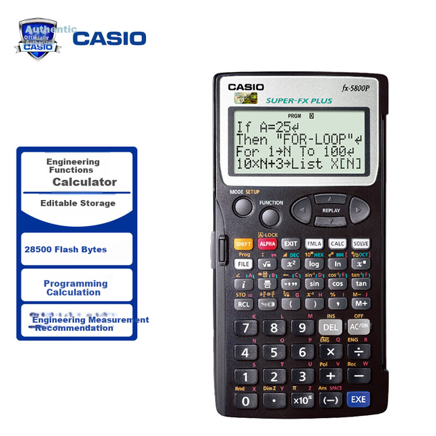 Casio [Суперпопулярный] Программируемый инженерный калькулятор Casio (Casio) FX-5800P, один экземпляр - изображение 4