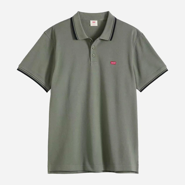 Поло длинное мужское Levi`s 727330066 2XL Зеленое (1162711636) - Фото 5 Поло длинное мужское Levi`s 727330066 2XL Зеленое (1162711636) - изображение 5