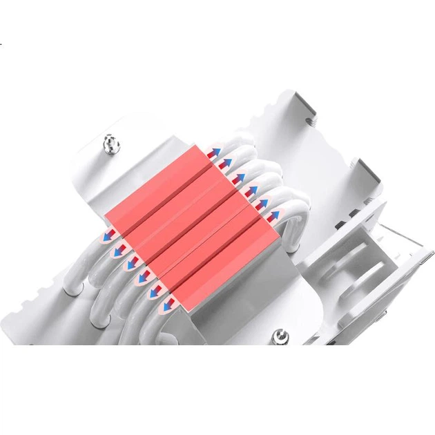 Кулер для процесора BUBALUS T65 White, 6 теплових трубок (повітряне охолодження з чистої міді / сумісний з LGA 1700/AM5 / інтелектуальне ШІМ-регулювання температури / синхронізація підсвічування ARGB / легке встановлення вентилятора) - Фото 1 Кулер для процесора BUBALUS T65 White, 6 теплових трубок (повітряне охолодження з чистої міді / сумісний з LGA 1700/AM5 / інтелектуальне ШІМ-регулювання температури / синхронізація підсвічування ARGB / легке встановлення вентилятора) - изображение 1