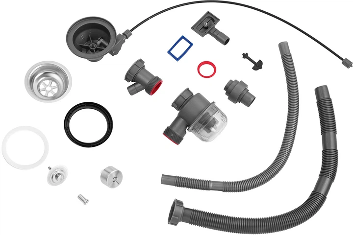 Кухонна мийка Kroner KRP Schwarze - SET7546HM PVD (3.0/0.7 мм) - зображення 18
