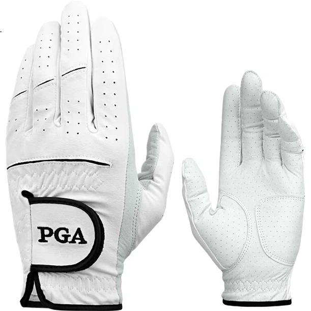 Мужская перчатка для гольфа PGA из натуральной импортной овчины и микрофибры, дышащая, удобная, для левой руки, с минимальным ограничением движений при замахе. - Фото 1 Мужская перчатка для гольфа PGA из натуральной импортной овчины и микрофибры, дышащая, удобная, для левой руки, с минимальным ограничением движений при замахе. - изображение 1