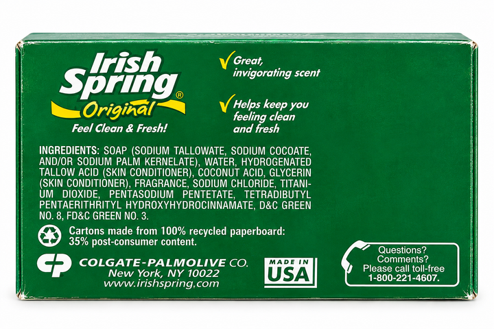 Мило тверде дезодоруюче Irish Spring Original 127 г - изображение 2