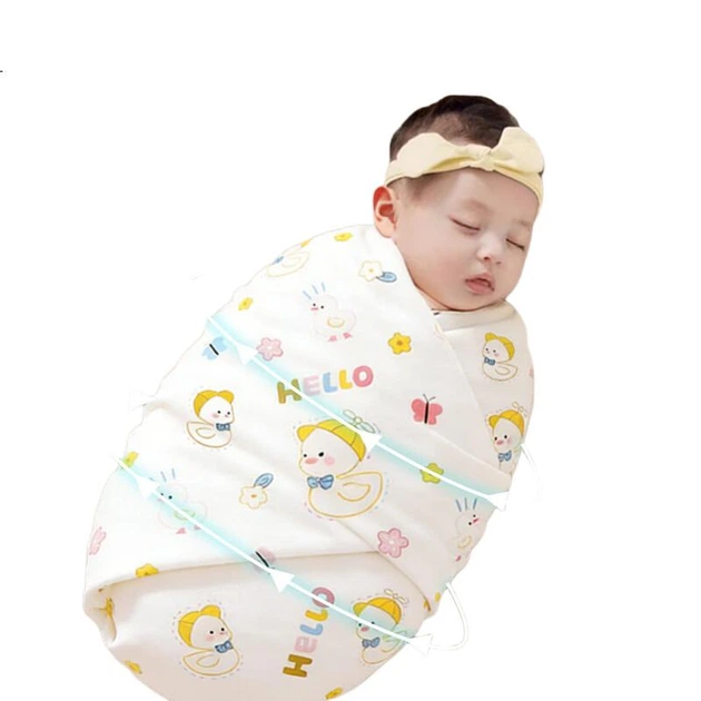 Бавовняна пелюшка Ipoosi Baby Swaddle, мішок для сну Anti-Startle Newborn Essentials, 2 шт. - изображение 2
