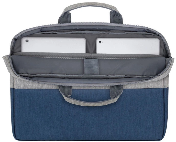 Сумка для ноутбука RIVACASE 7532 15.6" Grey/Dark blue (7532 (Grey/Dark blue)) - изображение 12