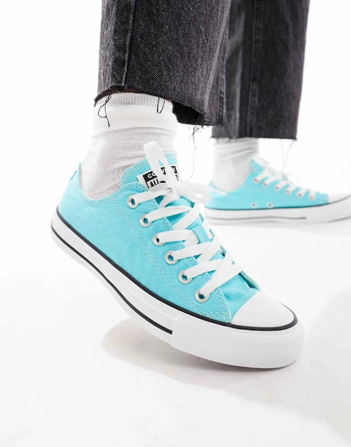 Кеди Converse Chuck Taylor All Star Ox Блакитний 37 A06566C - Фото 1 Кеди Converse Chuck Taylor All Star Ox Блакитний 37 A06566C - изображение 1