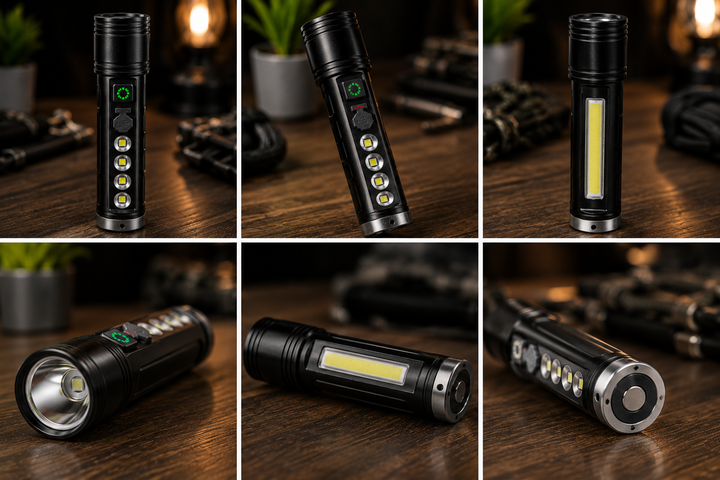 Ручний ліхтарик UKC Luminous S200 чорний LED, 4 режими, USB Type-C - Фото 3 Ручний ліхтарик UKC Luminous S200 чорний LED, 4 режими, USB Type-C - изображение 3