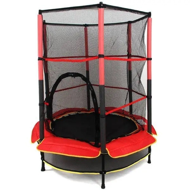 Батут дитячий TILLY BT-RJ-0072 червоний діаметр 140 см до 100 кг - Фото 2 Батут дитячий TILLY BT-RJ-0072 червоний діаметр 140 см до 100 кг - изображение 2