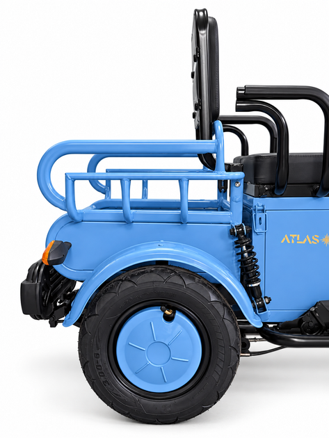 Электроскутер трехколесный ATLAS Ant 800W Blue - Фото 9 Электроскутер трехколесный ATLAS Ant 800W Blue - изображение 9