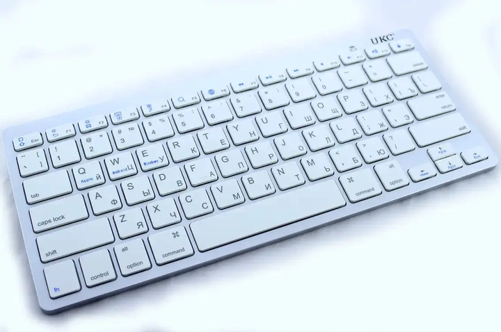 Беспроводная Bluetooth-клавиатура X5, мини клавиатура для ноутбука, планшета, телефона, Smart TV, 78 клавиш Silver - изображение 7