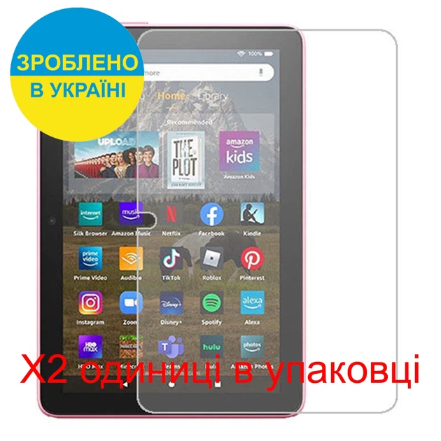 Захисна плівка Скрін Мобайл Amazon Fire HD 8 (2022) Як аркуш папір 2 шт - зображення 2