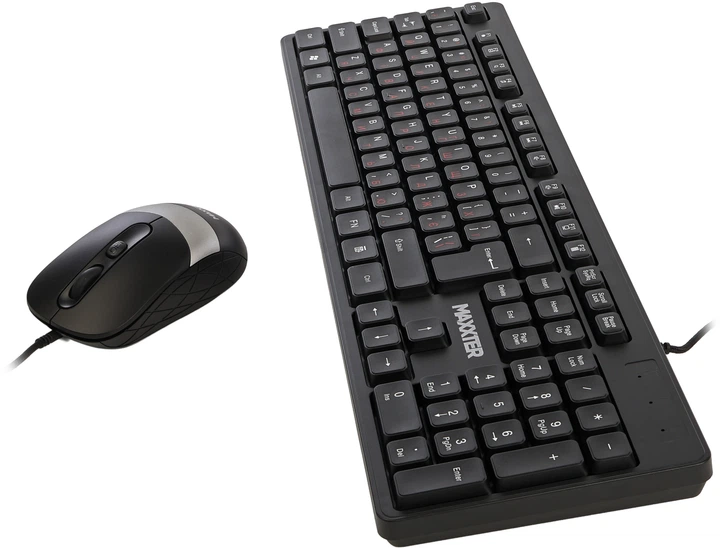 Комплект проводной Maxxter KMS-CM-03-UA USB Black - изображение 5