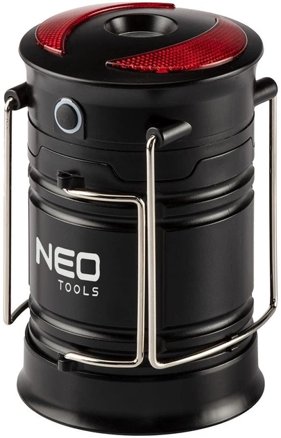 Кемпінговий ліхтар NEO Tools 3 Вт, COB LED Чорний (5907558451283) - зображення 2