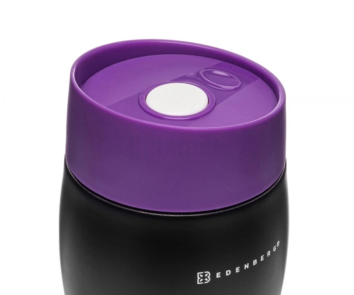 Термокухоль Edenberg EB-622 380 мл фіолетовий нержавіюча сталь (EB-622-violet) - Фото 4 Термокухоль Edenberg EB-622 380 мл фіолетовий нержавіюча сталь (EB-622-violet) - зображення 4