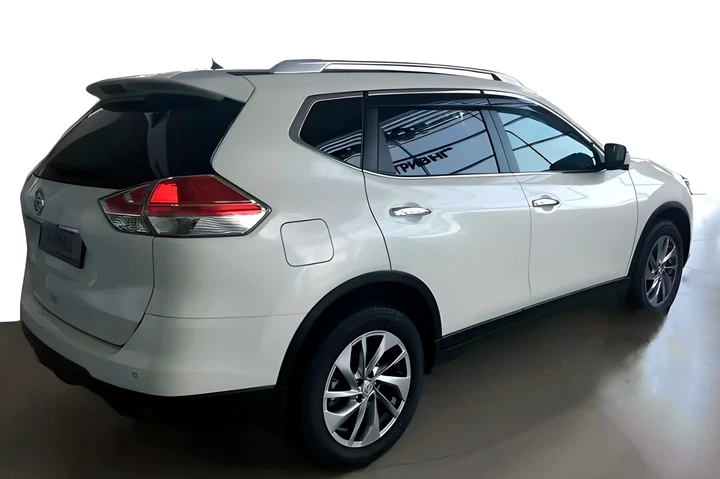Ветровики с хромированным молдингом (4 шт, HIC) для Nissan X-trail T32/Rogue 2014-2021 гг - изображение 2