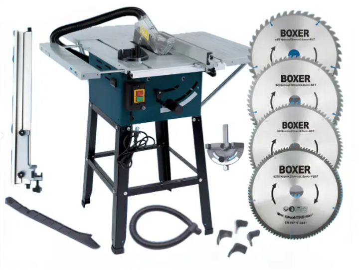 Циркулярний верстат BOXER TS-301 3500 Вт Настільна дискова пила з регулюванням нахилу 45° та глибиною різу до 85 мм - зображення 7