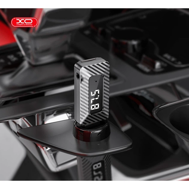 FM-трансмітер автомобільний XO BCC16 Bluetooth 5.3 з дисплеєм, чорний - изображение 5