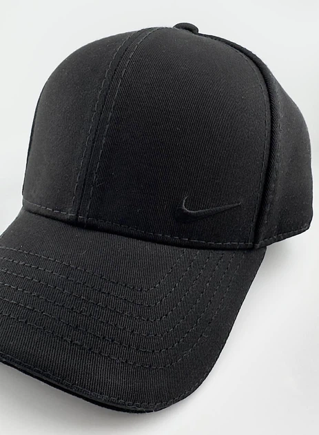 Бейсболка Котон с вышивкой Nike Утепленная на флисе с ушами черная S (55-56 см) - изображение 3
