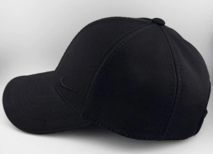 Бейсболка Котон с вышивкой Nike Утепленная на флисе с ушами черная S (55-56 см) - изображение 4