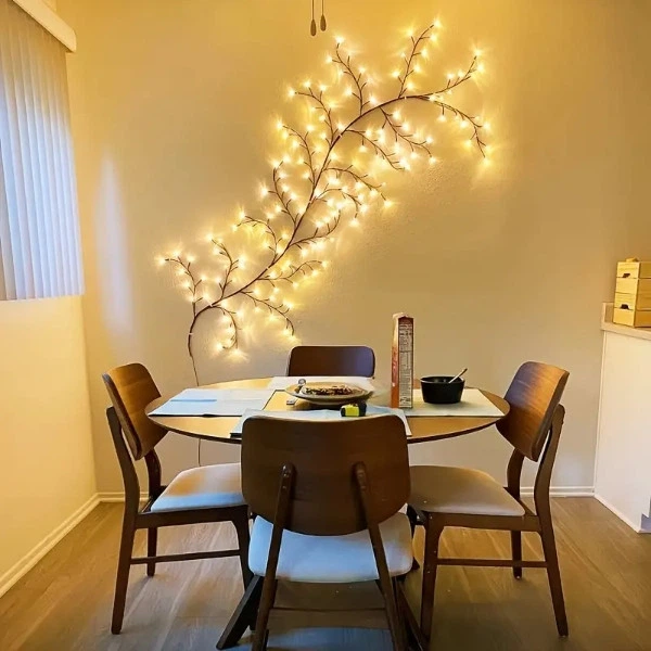 Гірлянда настінна MA734 чорна 2,3 м 144 LED, тепле світло, USB - Фото 6 Гірлянда настінна MA734 чорна 2,3 м 144 LED, тепле світло, USB - зображення 6