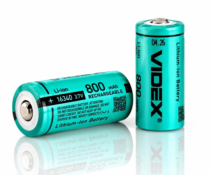 Аккумулятор Videx Li-ion16340 3.7V 800mAh 2.96Wh - изображение 2