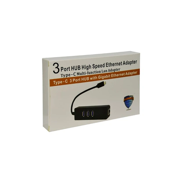 Переходник Dynamode USB 3.1 Type-C - RJ45 Gigabit Lan, 3*USB 3.0 (USB3.1-TypeC-RJ45-HUB3) - Фото 3 Переходник Dynamode USB 3.1 Type-C - RJ45 Gigabit Lan, 3*USB 3.0 (USB3.1-TypeC-RJ45-HUB3) - изображение 3