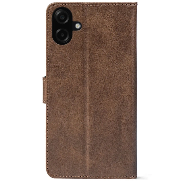 Чохол-книжка Crazy Horse Clasic для Samsung Galaxy A08 (A085) Brown (Front) (75337) - изображение 3