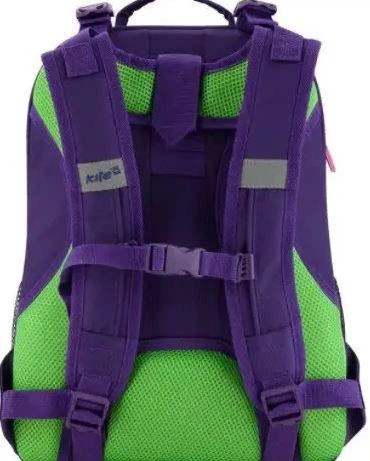Рюкзак шкільний каркасний Kite Education Neon butterfly 703М фіолетовий K17-703M-1 - Фото 2 Рюкзак шкільний каркасний Kite Education Neon butterfly 703М фіолетовий K17-703M-1 - зображення 2