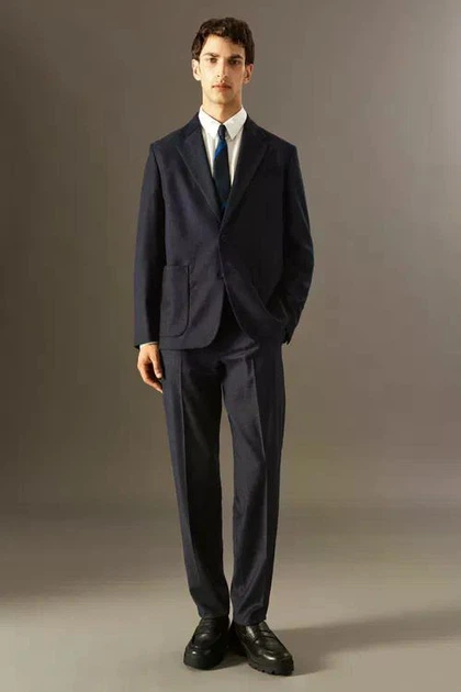 Блейзер чоловічий COS wool-flannel blazer 1185312001 Eur 50 Синій - зображення 4