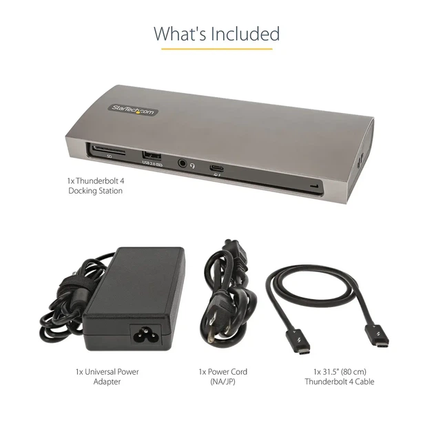 Док-станция StarTech Thunderbolt 4 Dock 96W PD (TB4CDOCKUE) Grey - изображение 5
