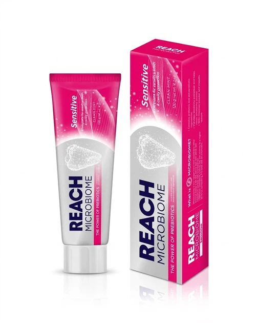 Зубная паста REACH Microbiome Whitening SENSITIVE 120g (8801051218633) - Фото 1 Зубная паста REACH Microbiome Whitening SENSITIVE 120g (8801051218633) - изображение 1