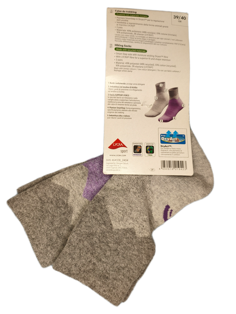 Жіночі трекінгові шкарпетки Trekkingsocken Сrivit Premium 39-40р мікс сірого 2 пари - зображення 2