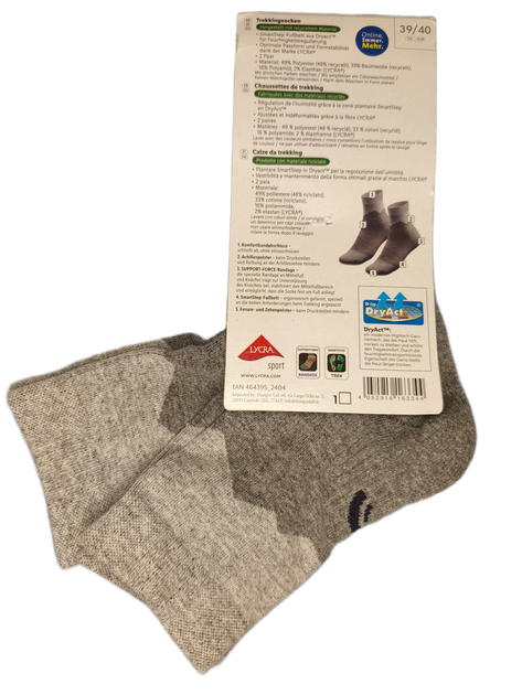 Жіночі трекінгові шкарпетки Trekkingsocken Сrivit Premium 39-40р сірі 2 пари - зображення 2