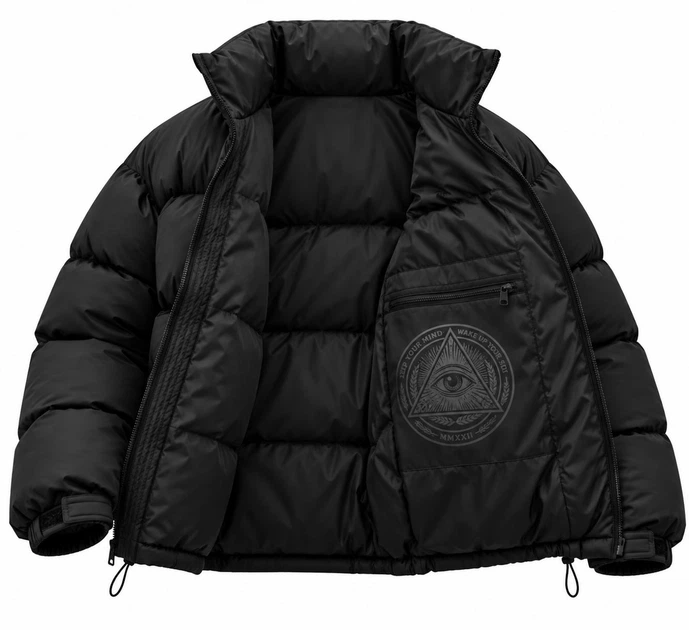 Чоловіча Пухова Куртка Стьобана Пуховик Без Капюшона Without XXL/3XL Nest 27 Black - изображение 5